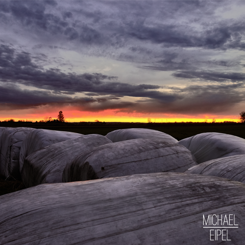 Sonnenuntergang auf dem Land – Landschaftsfotografie