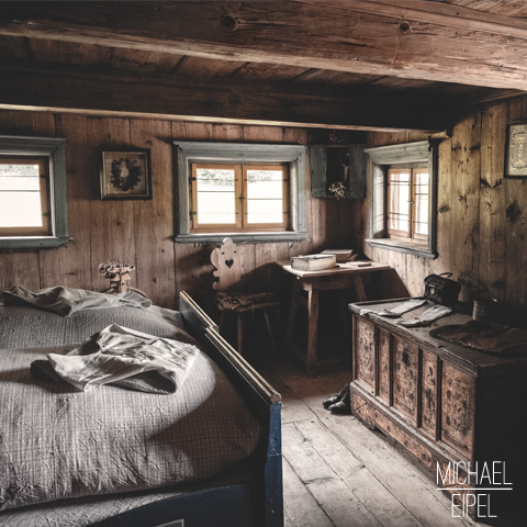 Schlafzimmer altes Bauernhaus – Stilllife